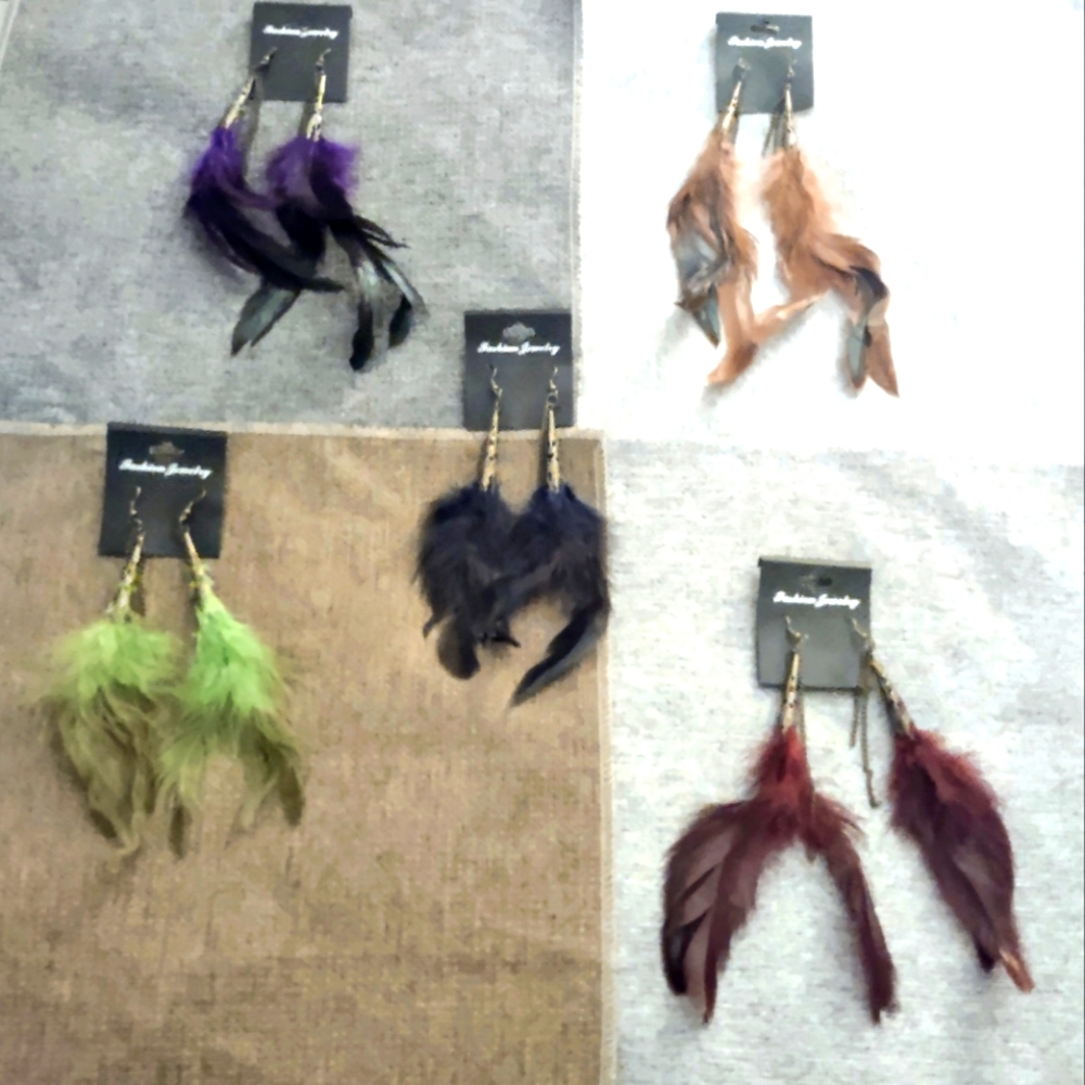 Feather Earrings Bundle Deal